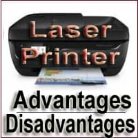 advantages and disadvantages of laser printer