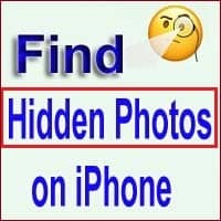 how to find hidden album on iphone