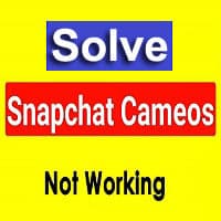Snapchat cameos not showing up