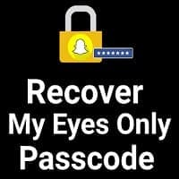 how to recover my eyes only password