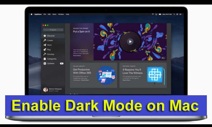 turn off dark mode mac