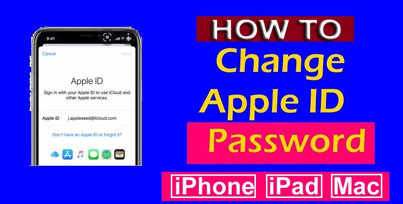 how to change mac password with apple id
