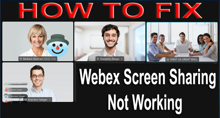 how to choose screen to share in webex on mac