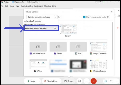 how to share screen in webex on mac