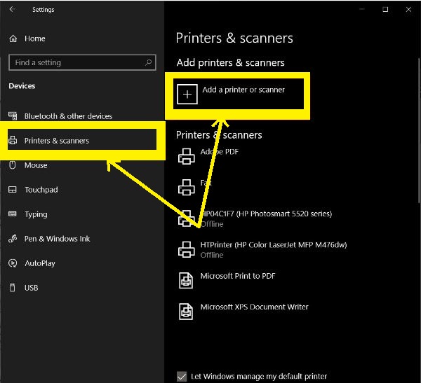 how to connect printer to laptop