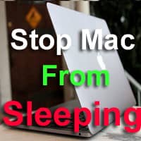 how to stop Mac from going sleeping
