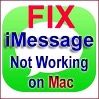iMessage Not Working on Mac