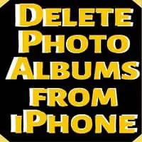 how to delete photo albums on iphone