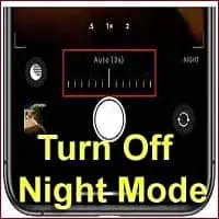 how to turn off Night Mode on iPhone