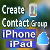 How to Create Contact Group on iPhone