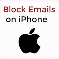 how to block emails on iPhone & iPad