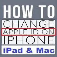 how to change apple id