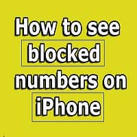 how to see blocked numbers on iphone