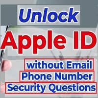 how to unlock apple id without password