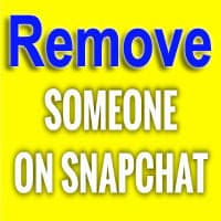 How to remove someone from Snapcha