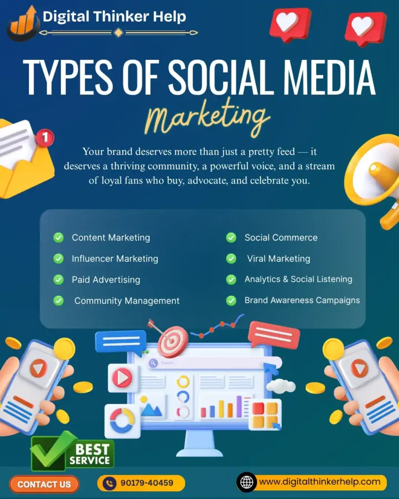 types of social media marketing