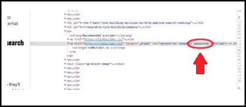 Sponsored Link Example