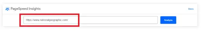 Page speed Insights