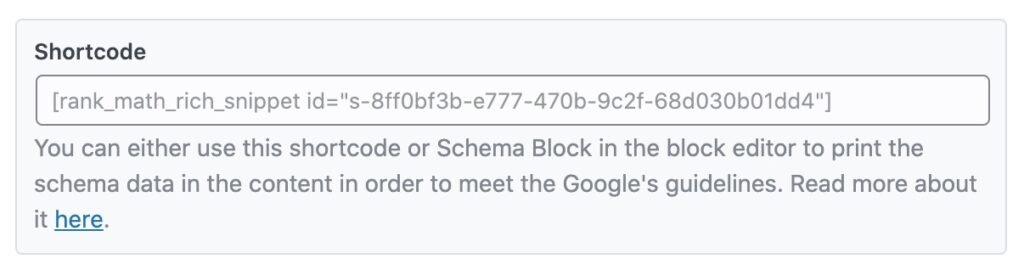 Service Schema Type Setup