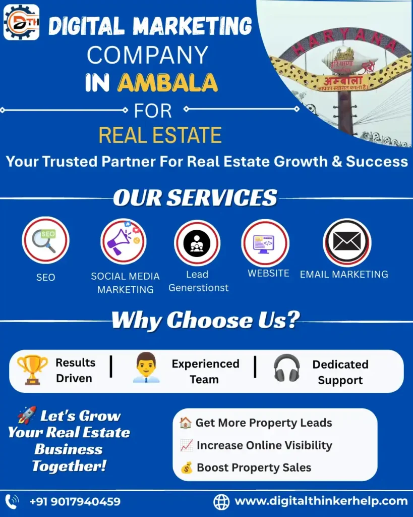 Digital Marketing Agency In Ambala For Real Estate
