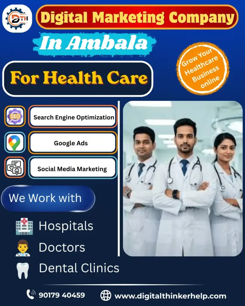 Digital Marketing Service in Ambala for Healthcare
