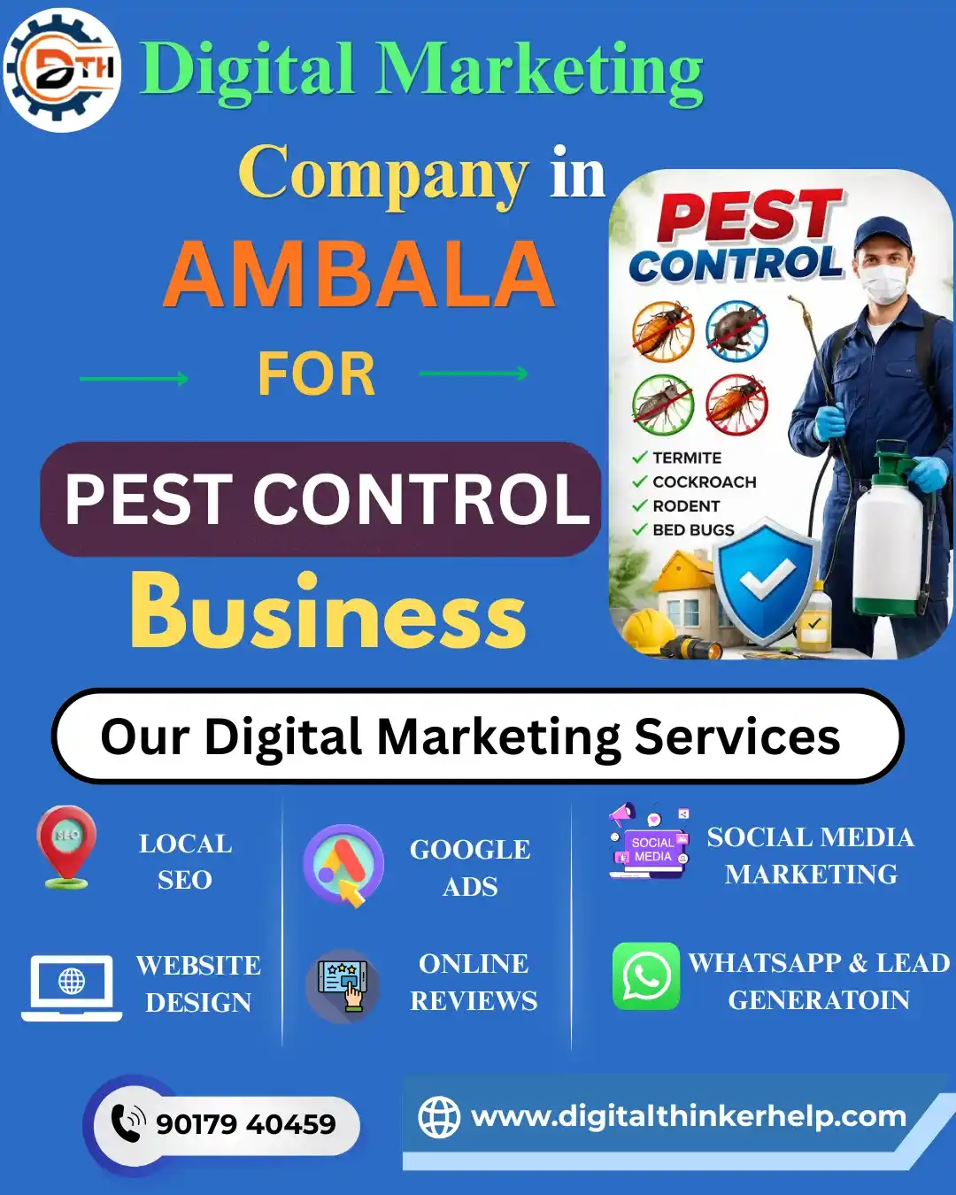 Digital Marketing Company in Ambala for Pest Control